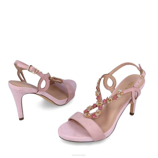 Menbur kvinnor smink rosa beivars casual chic sko 608J3103