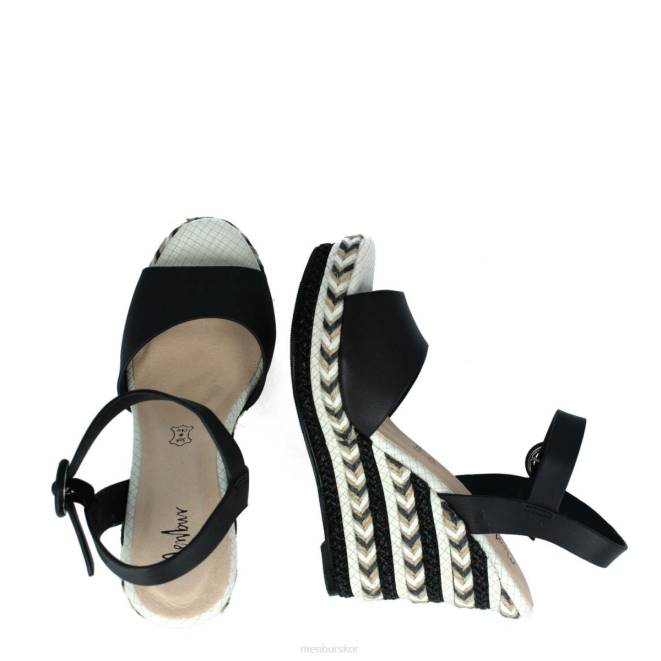 Menbur kvinnor svart barbanella casual chic sko 608J436