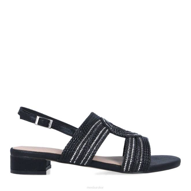 Menbur kvinnor svart basiliano casual chic sko 608J437