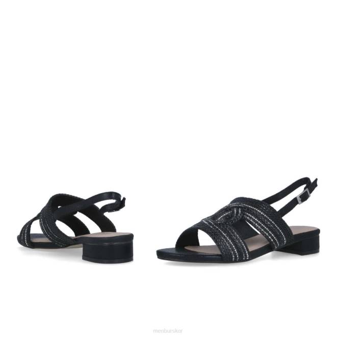 Menbur kvinnor svart basiliano casual chic sko 608J437