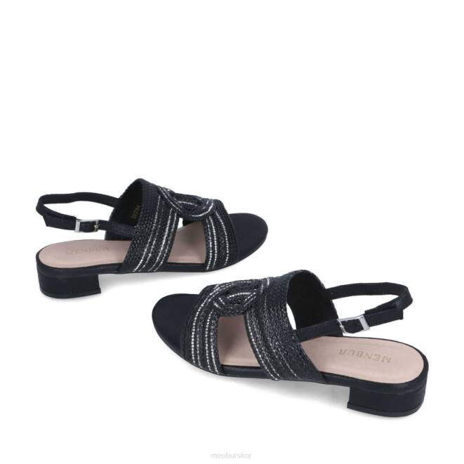 Menbur kvinnor svart basiliano casual chic sko 608J437