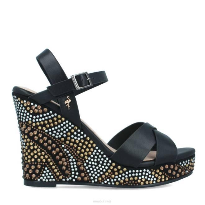 Menbur kvinnor svart birbesi casual chic sko 608J546