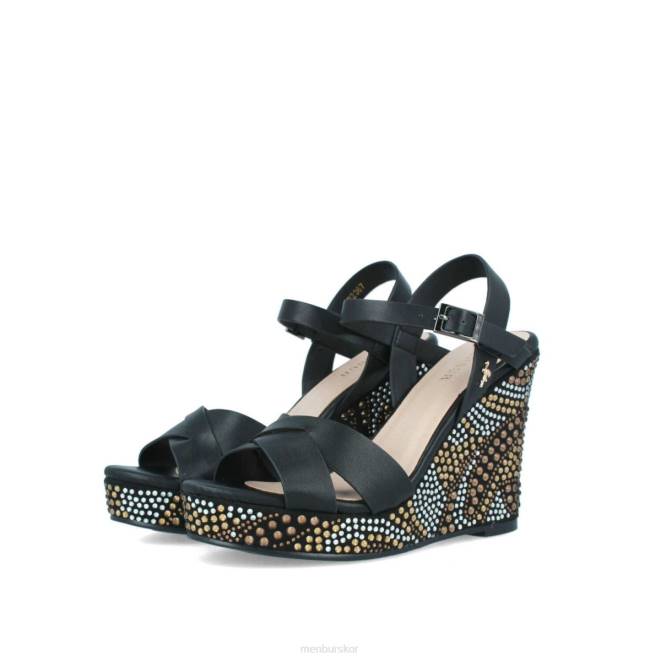 Menbur kvinnor svart birbesi casual chic sko 608J546