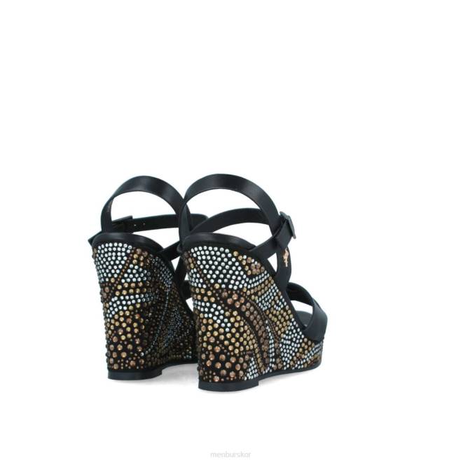 Menbur kvinnor svart birbesi casual chic sko 608J546