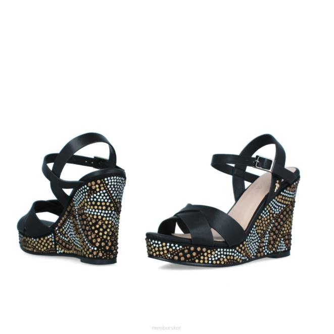 Menbur kvinnor svart birbesi casual chic sko 608J546