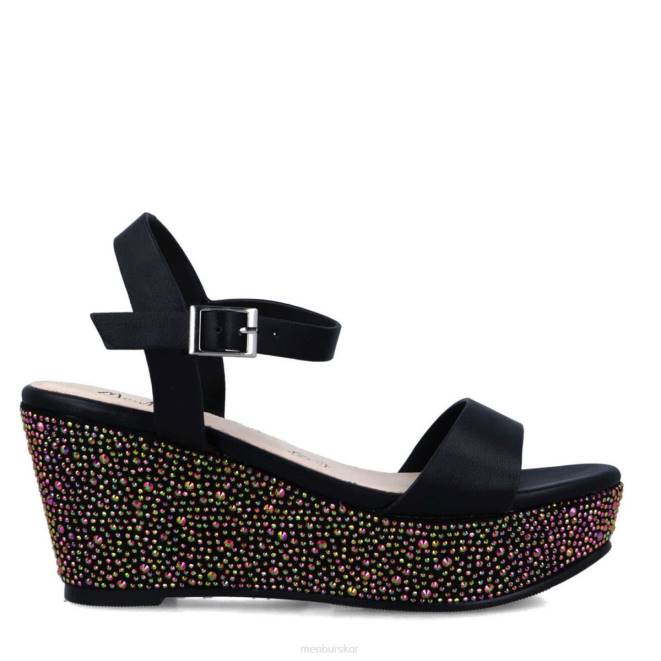 Menbur kvinnor svart blumau casual chic sko 608J547