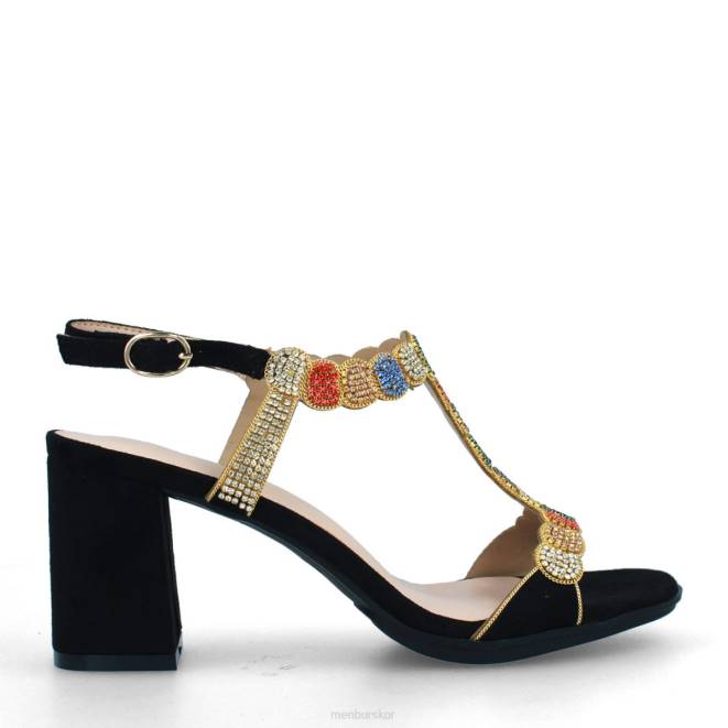 Menbur kvinnor svart bolano casual chic sko 608J496