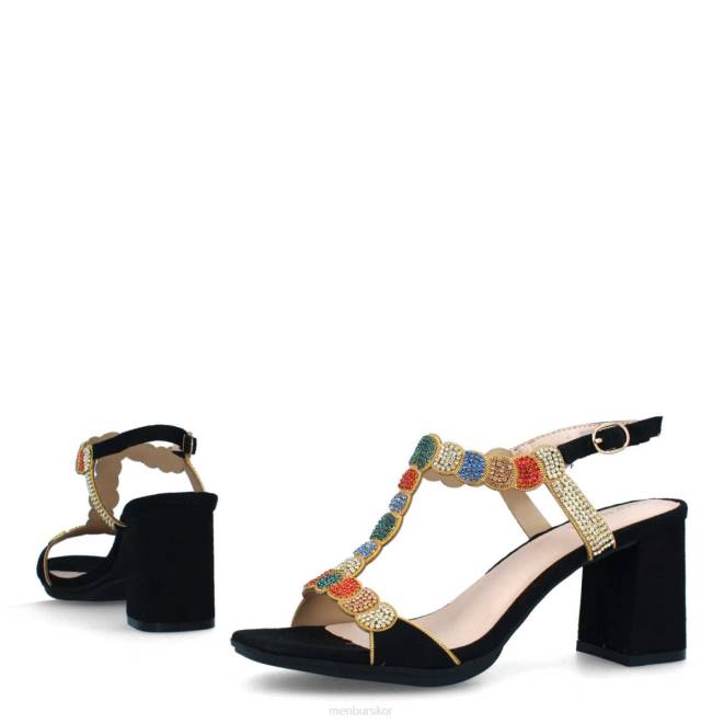 Menbur kvinnor svart bolano casual chic sko 608J496