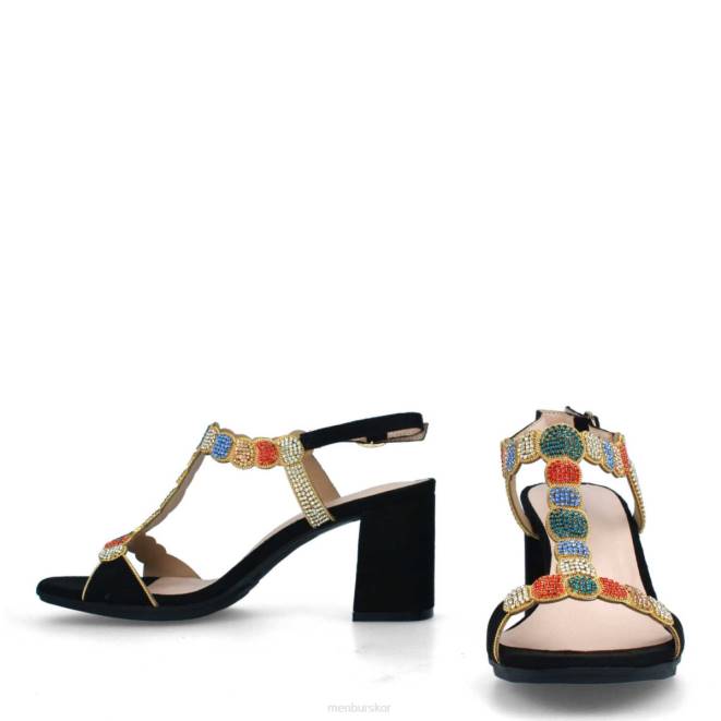 Menbur kvinnor svart bolano casual chic sko 608J496
