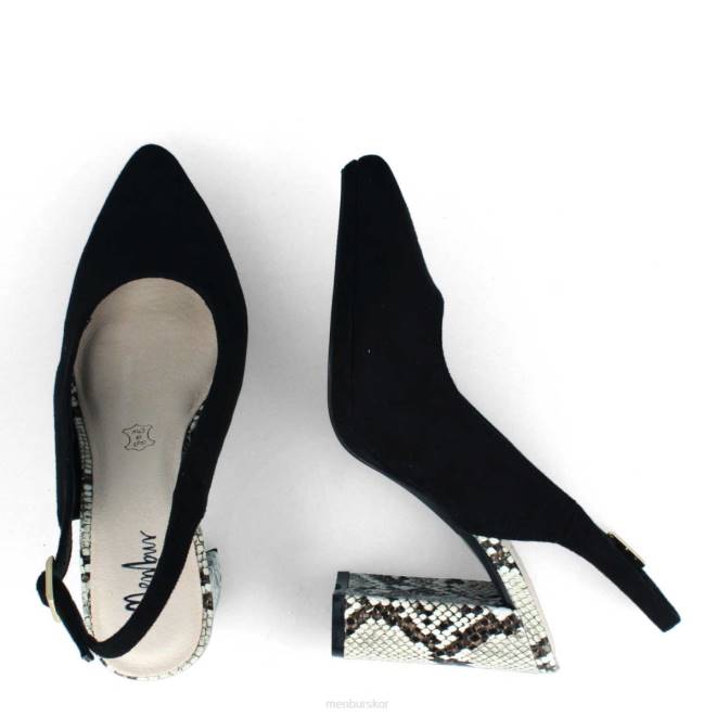 Menbur kvinnor svart bomerano casual chic sko 608J486
