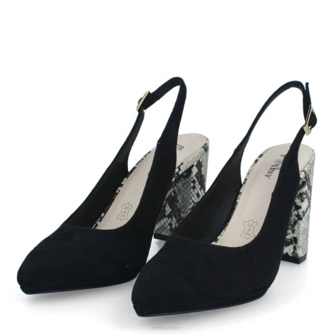 Menbur kvinnor svart bomerano casual chic sko 608J486