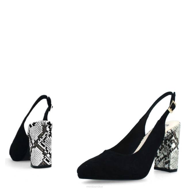 Menbur kvinnor svart bomerano casual chic sko 608J486