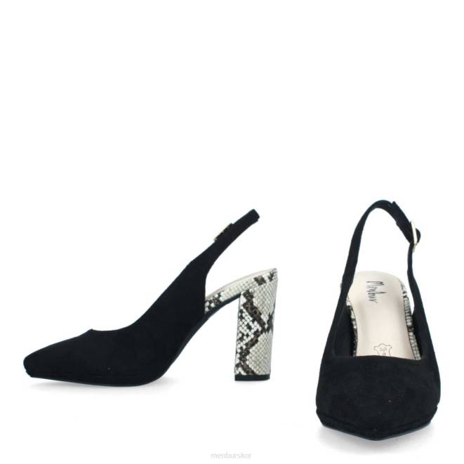 Menbur kvinnor svart bomerano casual chic sko 608J486