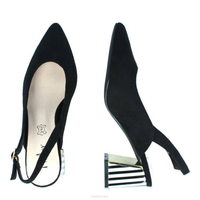 Menbur kvinnor svart bonavicina casual chic sko 608J3059