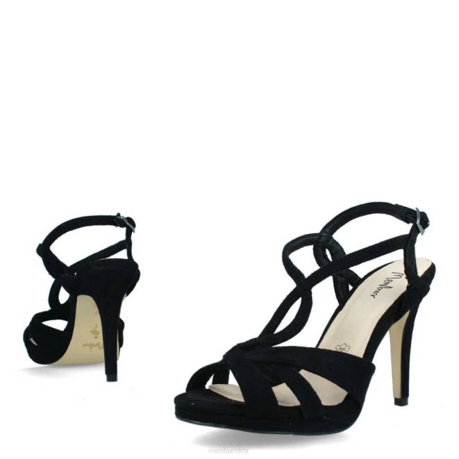 Menbur kvinnor svart bordonaro casual chic sko 608J3304