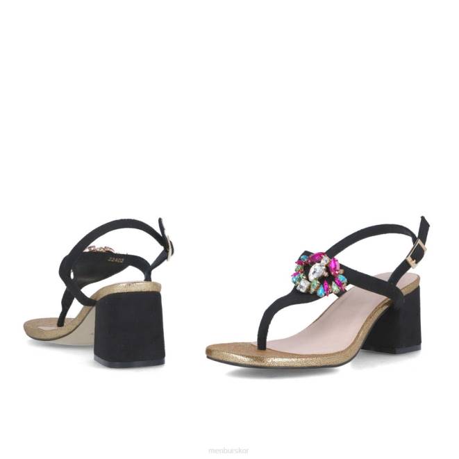 Menbur kvinnor svart borriana casual chic sko 608J262