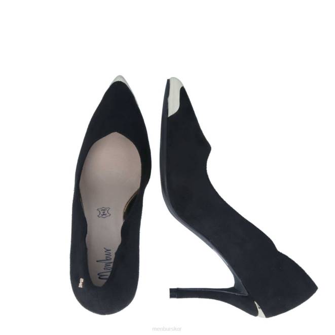 Menbur kvinnor svart botrona casual chic sko 608J3369