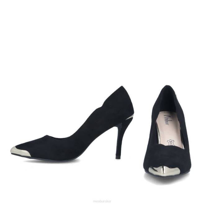 Menbur kvinnor svart botrona casual chic sko 608J3369