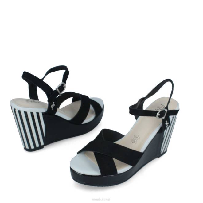 Menbur kvinnor svart calvi casual chic sko 608J237