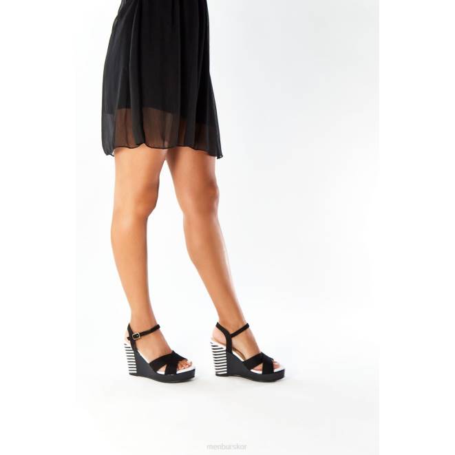 Menbur kvinnor svart calvi casual chic sko 608J237