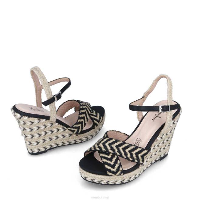 Menbur kvinnor svart campofilone casual chic sko 608J238