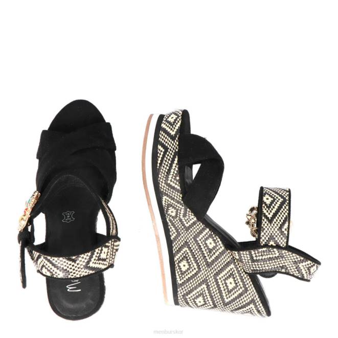 Menbur kvinnor svart castello casual chic sko 608J297