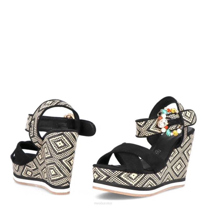 Menbur kvinnor svart castello casual chic sko 608J297