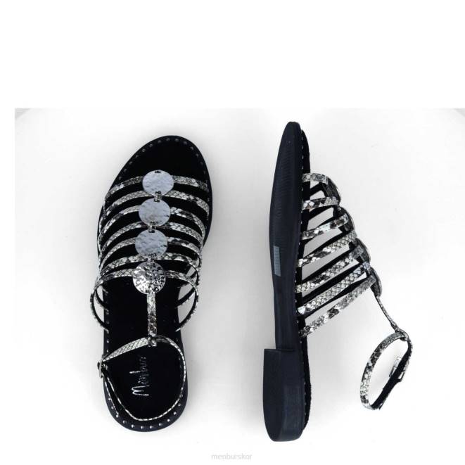 Menbur kvinnor svart friluftsbad casual chic sko 608J284