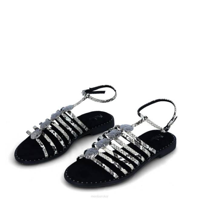 Menbur kvinnor svart friluftsbad casual chic sko 608J284