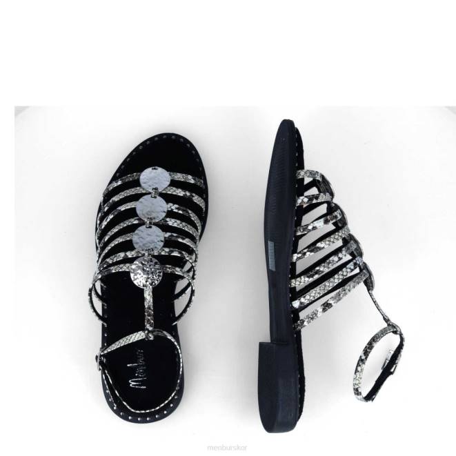 Menbur kvinnor svart friluftsbad casual chic sko 608J284