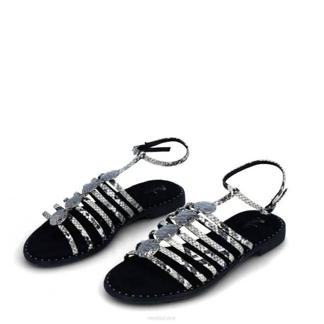 Menbur kvinnor svart friluftsbad casual chic sko 608J284