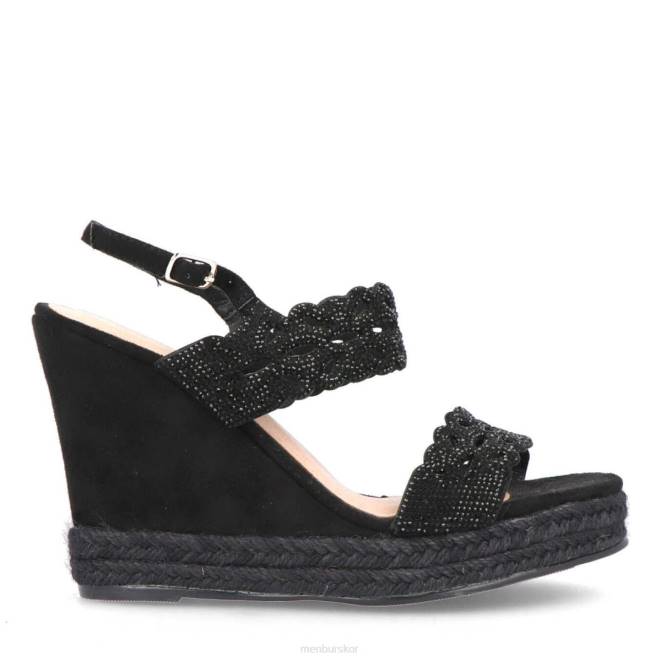 Menbur kvinnor svart lombardo casual chic sko 608J523