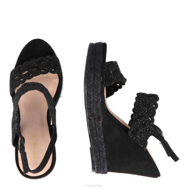 Menbur kvinnor svart lombardo casual chic sko 608J523