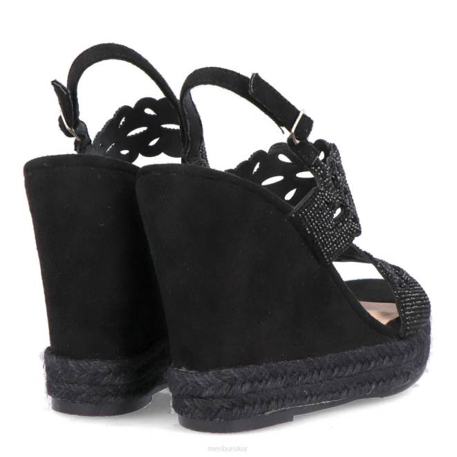 Menbur kvinnor svart lombardo casual chic sko 608J523