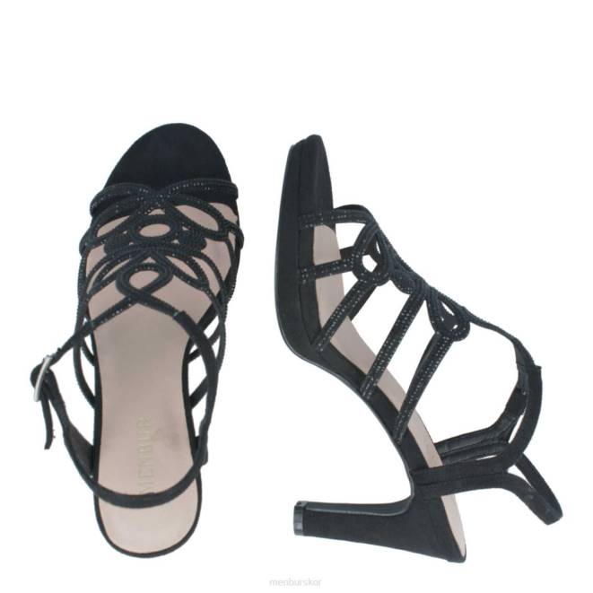Menbur kvinnor svart solferino casual chic sko 608J3306