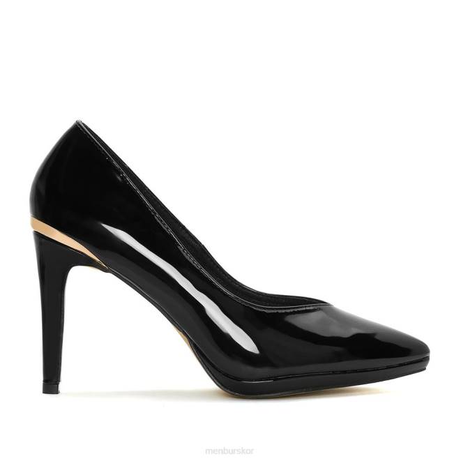 Menbur kvinnor svart stretti casual chic sko 608J513