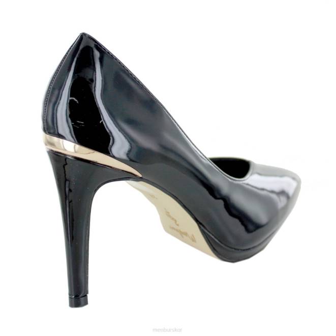 Menbur kvinnor svart stretti casual chic sko 608J513