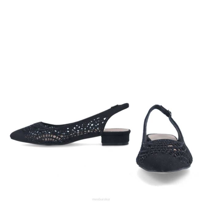 Menbur kvinnor svart tiberina casual chic sko 608J334