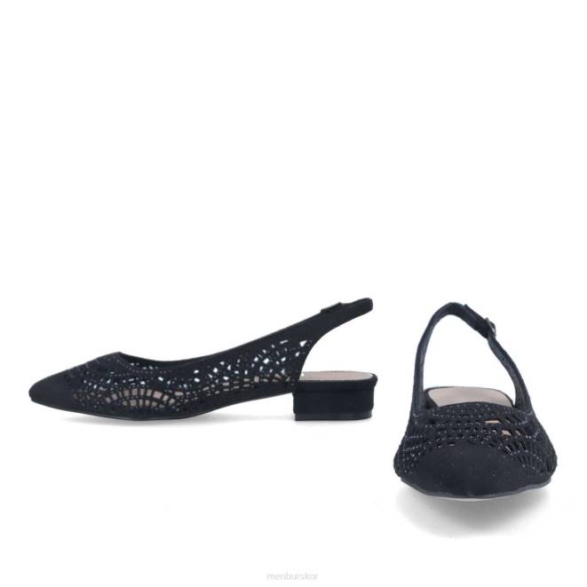 Menbur kvinnor svart tiberina casual chic sko 608J334