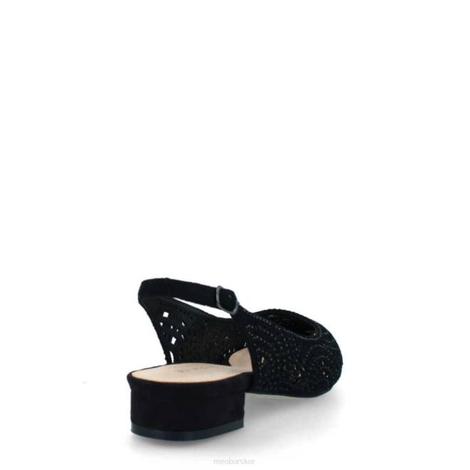 Menbur kvinnor svart tiberina casual chic sko 608J334