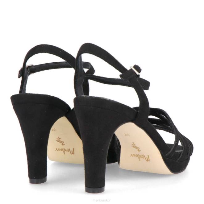 Menbur kvinnor svart trento casual chic sko 608J3312