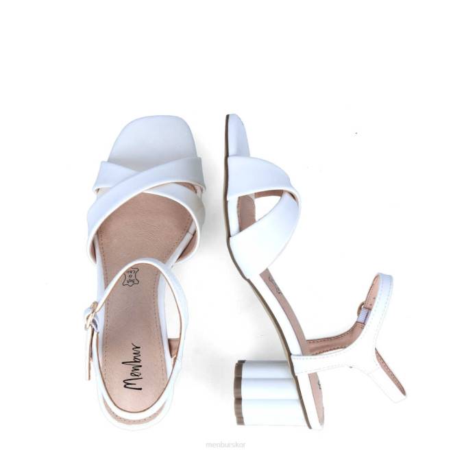 Menbur kvinnor vit albule casual chic sko 608J3258