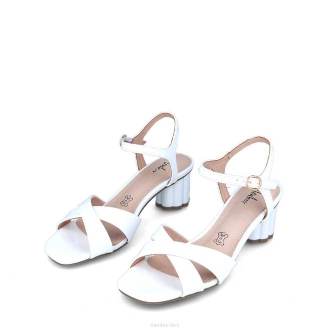 Menbur kvinnor vit albule casual chic sko 608J3258