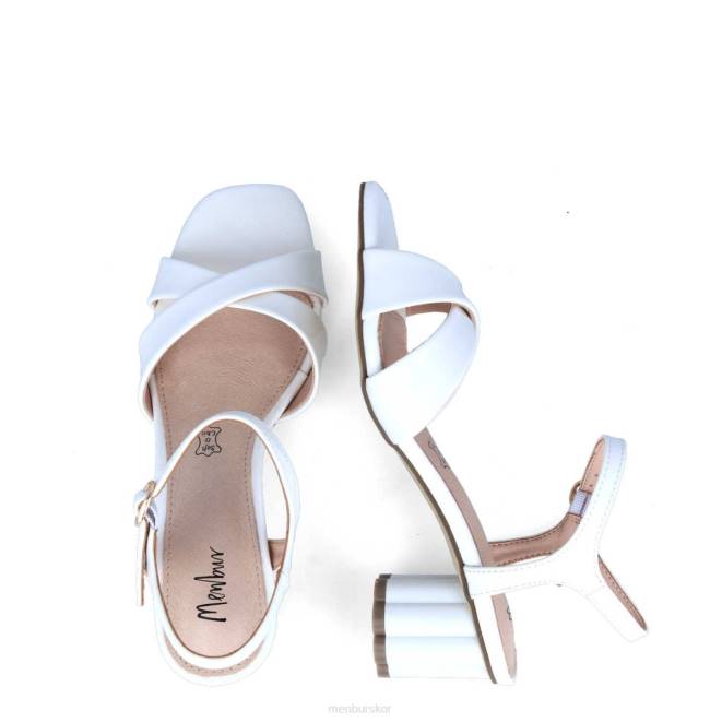 Menbur kvinnor vit albule casual chic sko 608J3258