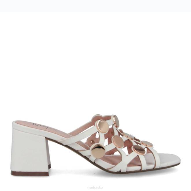 Menbur kvinnor vit bedole casual chic sko 608J281