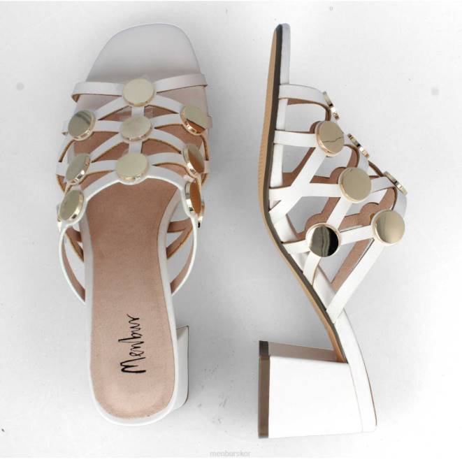 Menbur kvinnor vit bedole casual chic sko 608J281