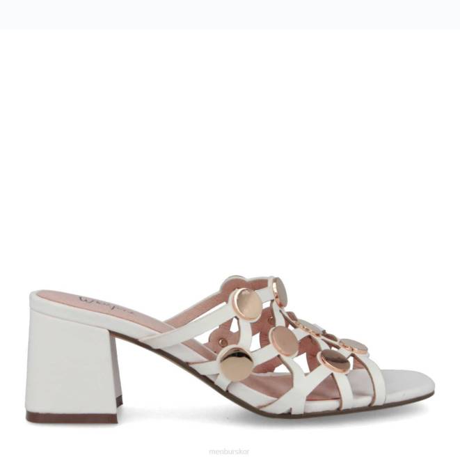 Menbur kvinnor vit bedole casual chic sko 608J281