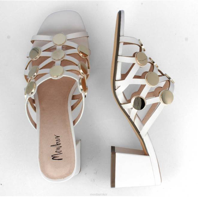 Menbur kvinnor vit bedole casual chic sko 608J281