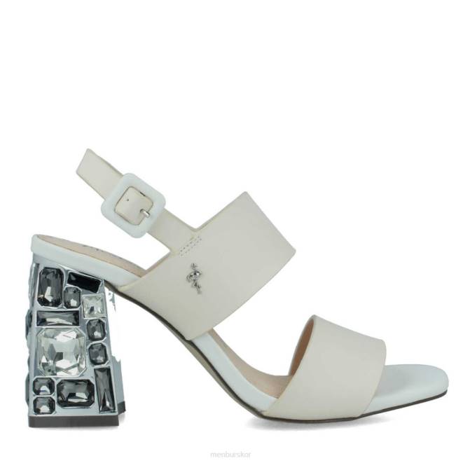 Menbur kvinnor vit brindisi casual chic sko 608J3098