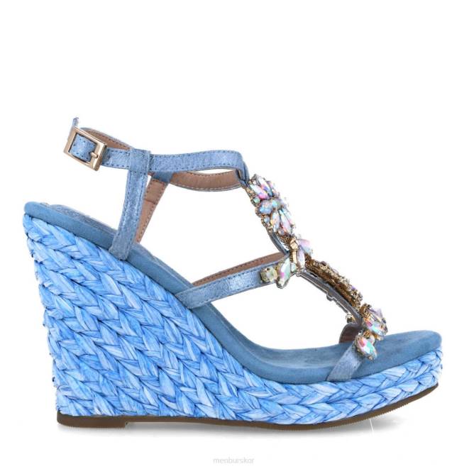 Menbur kvinnor azul claro medusa högklackat 608J5435